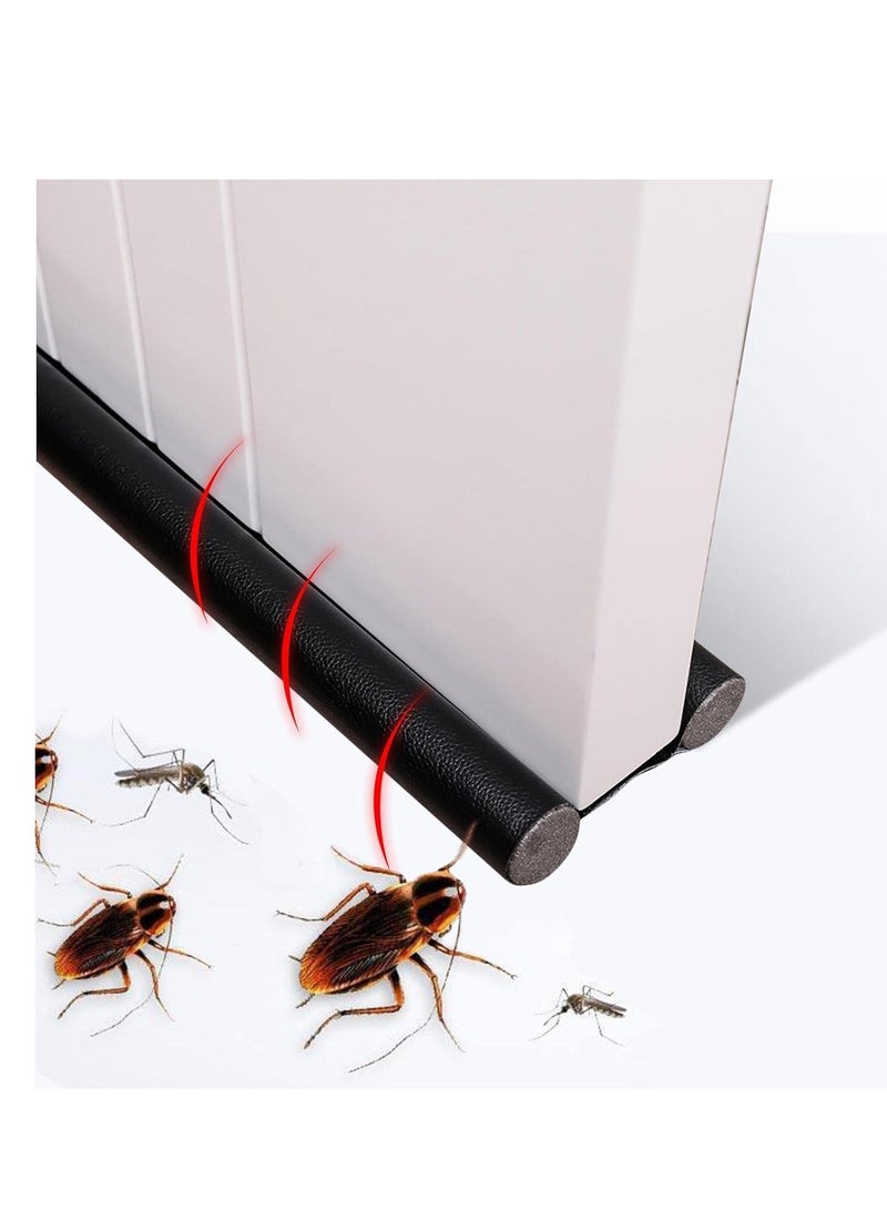 HASANAT ESSENTIALS واقي أسفل الباب من المطاط بطول متر واحد سهل الارتداء يحمي من الغبار والحشرات والأوساخ - Image 1