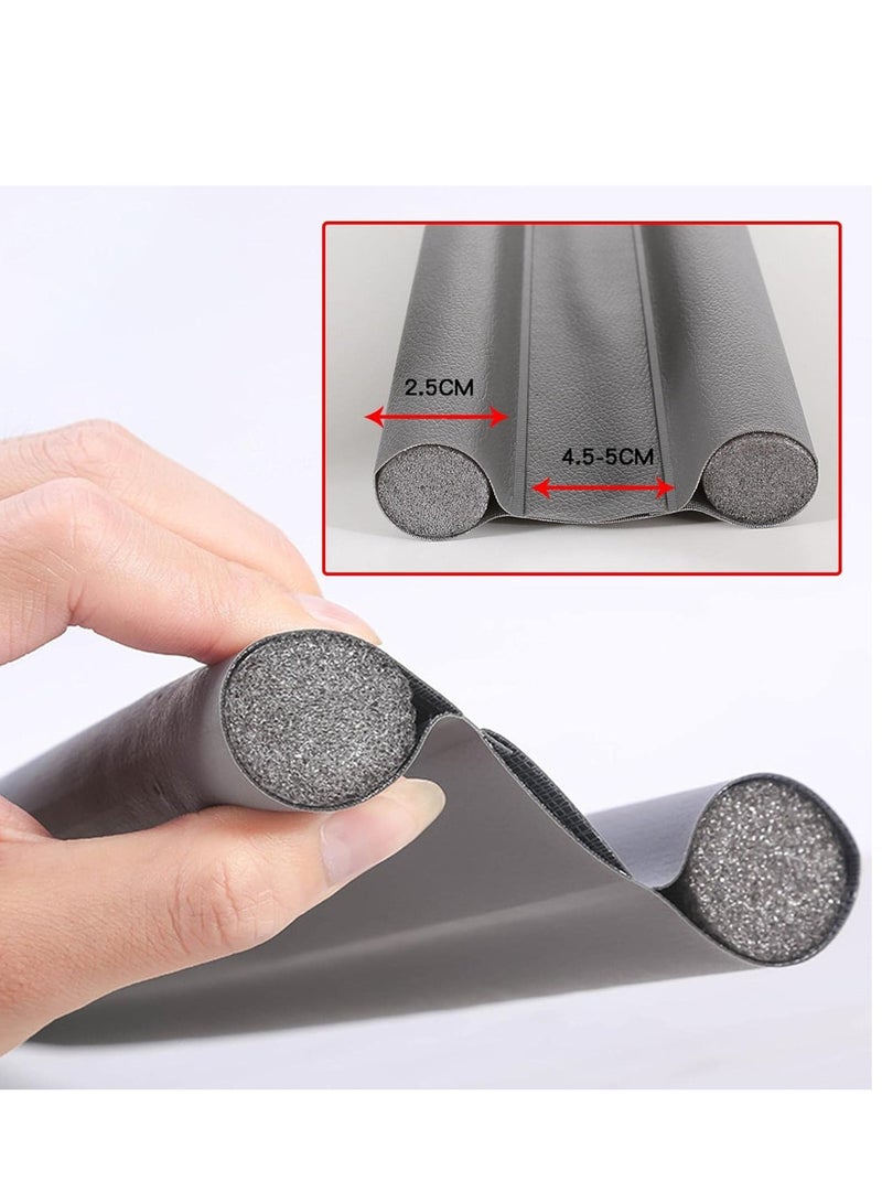 HASANAT ESSENTIALS واقي أسفل الباب من المطاط بطول متر واحد سهل الارتداء يحمي من الغبار والحشرات والأوساخ - Image 2