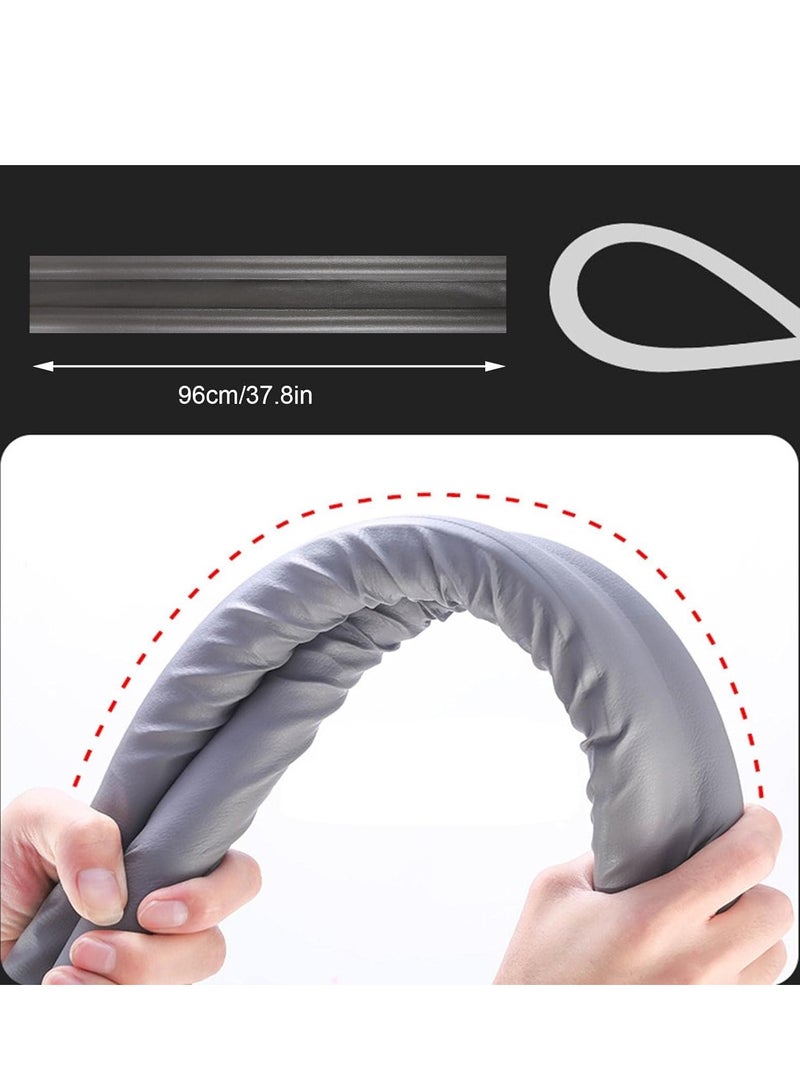 HASANAT ESSENTIALS واقي أسفل الباب من المطاط بطول متر واحد سهل الارتداء يحمي من الغبار والحشرات والأوساخ - Image 3