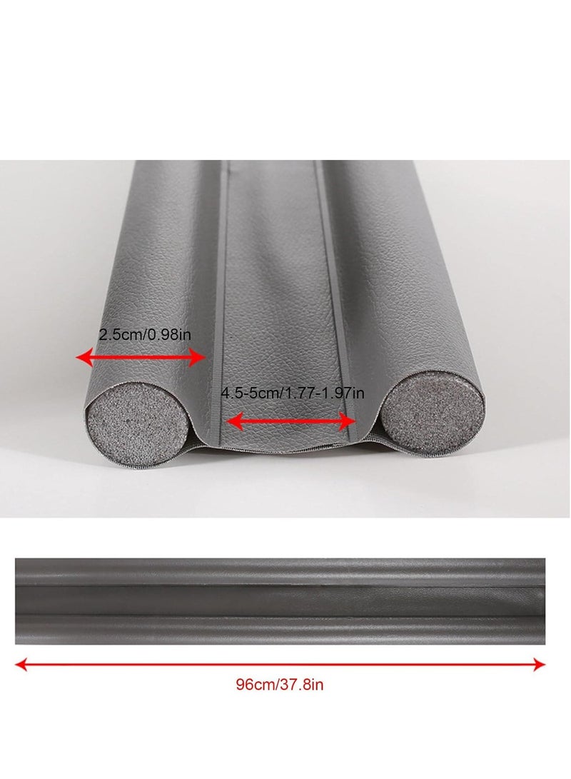 HASANAT ESSENTIALS واقي أسفل الباب من المطاط بطول متر واحد سهل الارتداء يحمي من الغبار والحشرات والأوساخ - Image 4