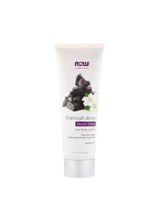 NOW Charcoal Detox Face Mask 118ml - Image 1
