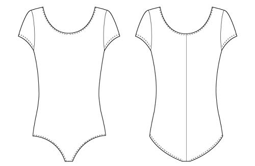 Bloch Dance Girls Dujour Microlux Short sleeve Leotard, Pastel Blue, Size 12 - Image 2