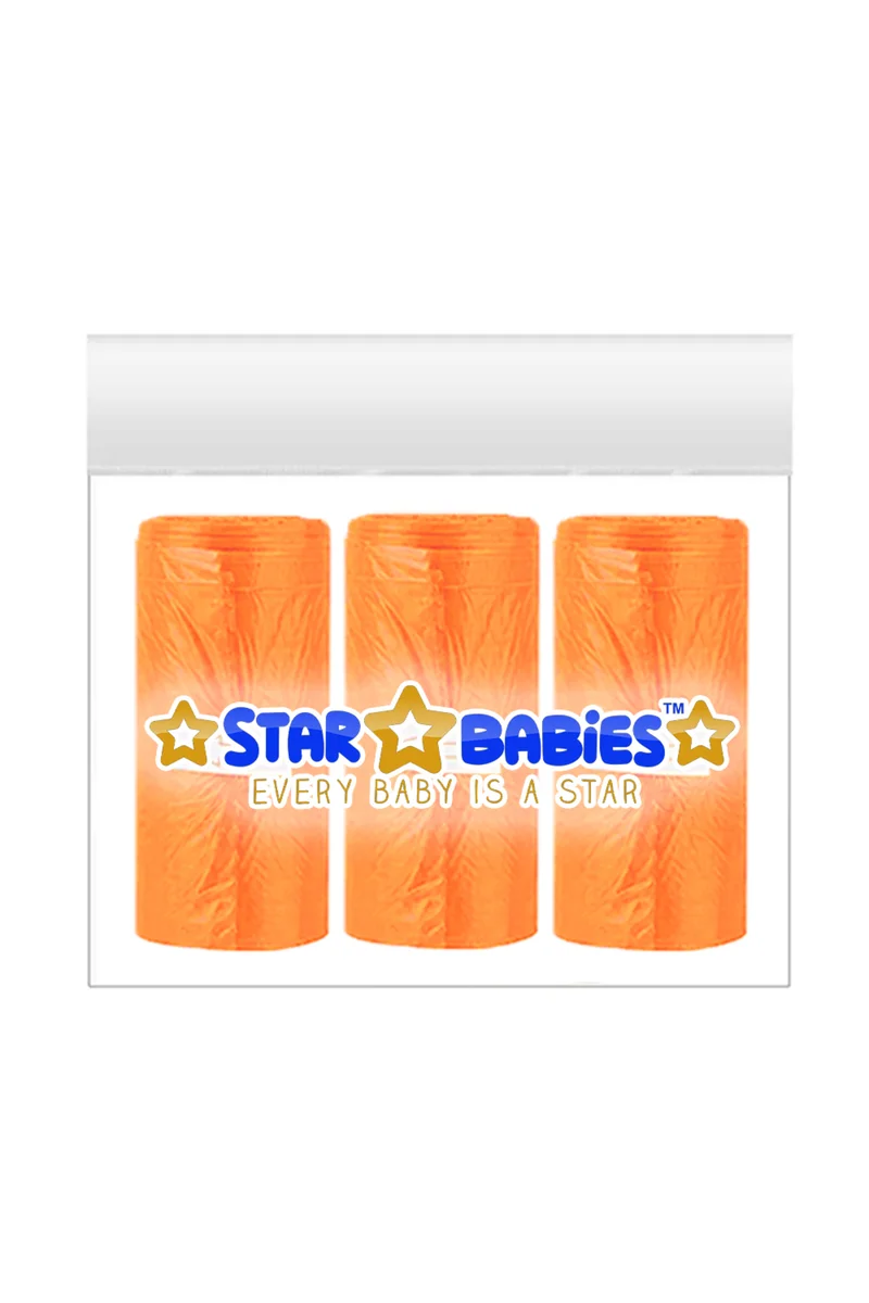 ستار بيبيز Star Babies - Scented Bags - Orange - Pack of 3 - 45 Pcs