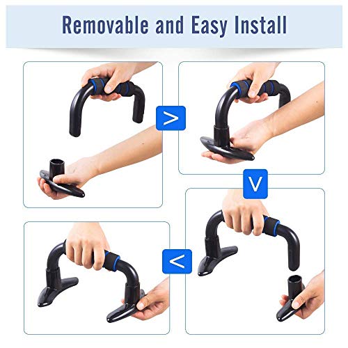 LAFILLETTE Push Up Bars Workout Stands with Comfort Grip and Ergonomic Angle, Handles for Floor Workouts for Men and Women - Image 4