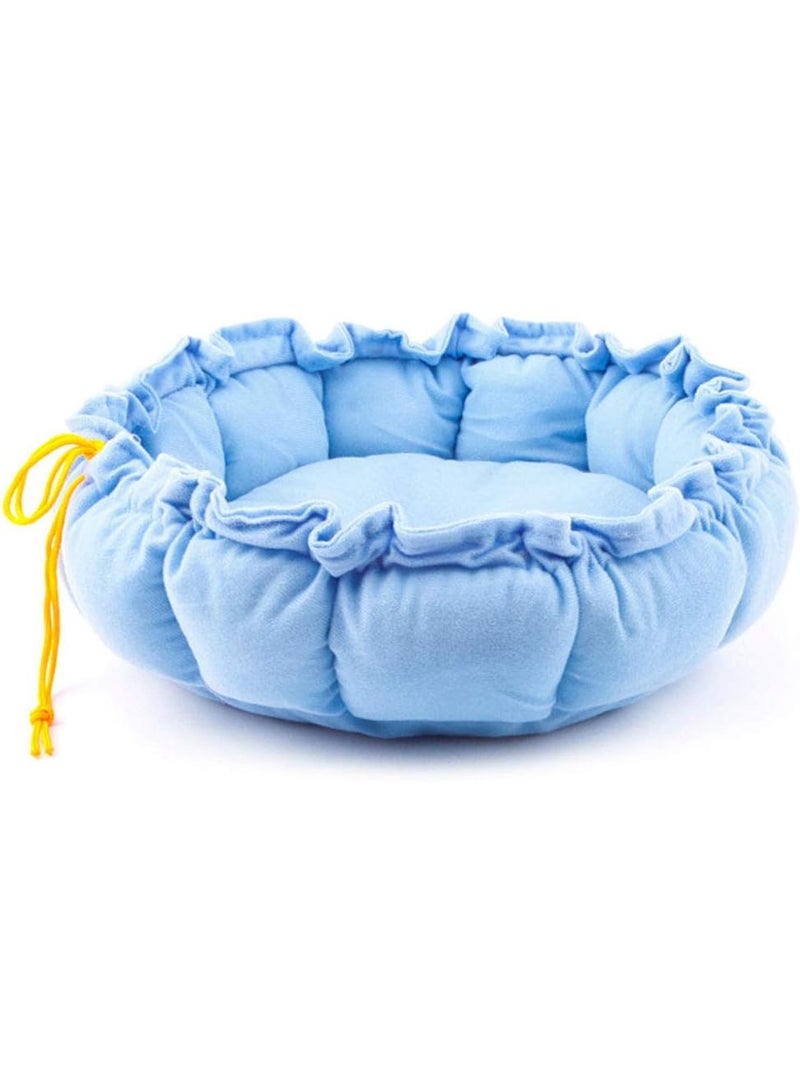 مورو مورو الأليفة بيت الأليفة سرير النوم اليقطين تصميم القط وسادة حصيرة مع الرباط مريح لينة دافئة بيت عش غسل قابل للإزالة - Image 4