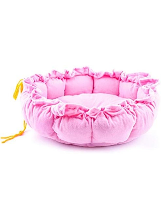 مورو مورو الأليفة بيت الأليفة سرير النوم اليقطين تصميم القط وسادة حصيرة مع الرباط مريح لينة دافئة بيت عش غسل قابل للإزالة - Image 3