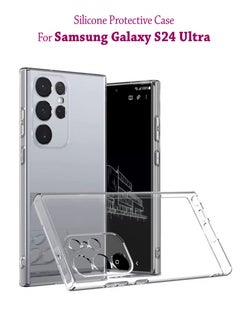 Waldic Silicone Protective Back Case Cover For Samsung Galaxy S24 Ultra - Clear  - Image 1