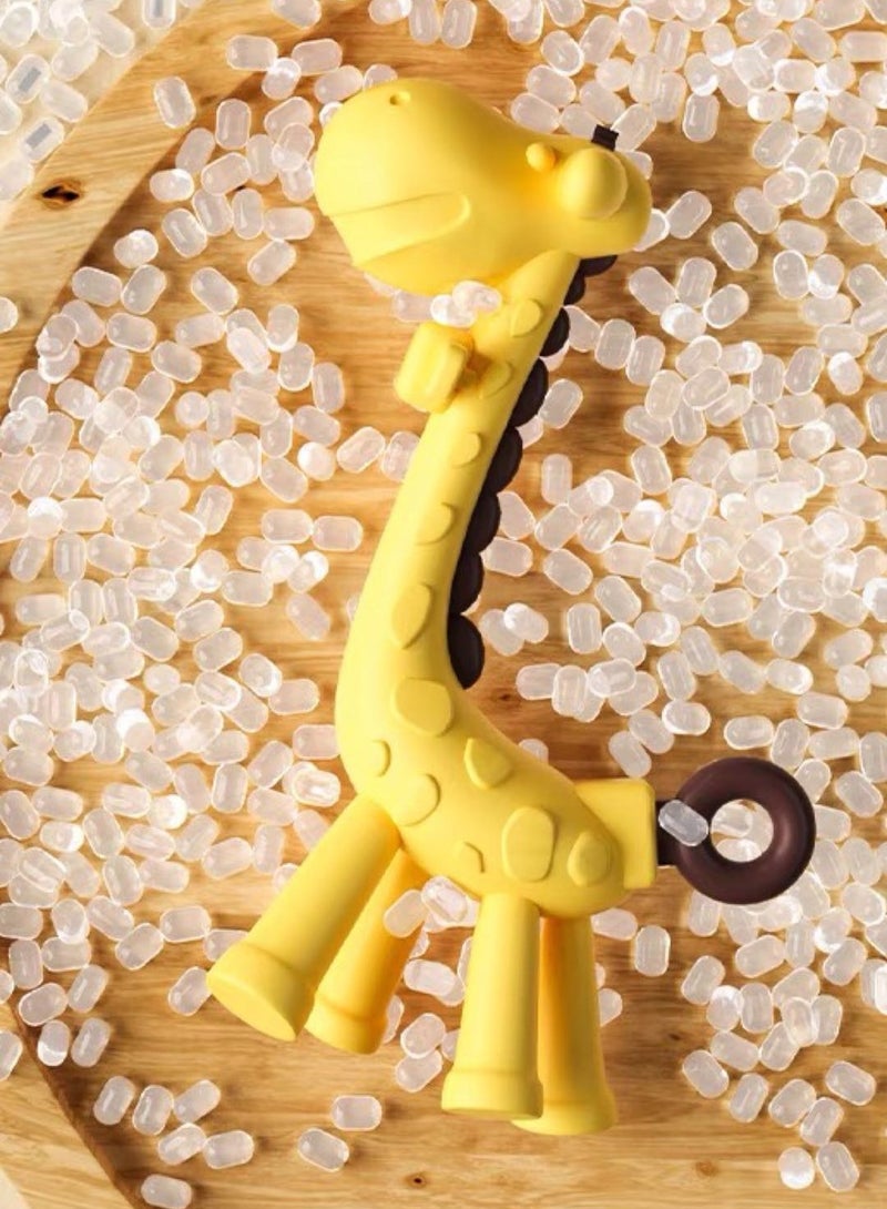 hiwonka 4 Pack Baby Teething Toys Set Silicone Fruit Shape Giraffe Baby Teethers BPA Free Soothe Babies Gums for Babies Infants Toddlers Boys & Girls - Image 2