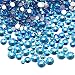 AD Beads 1440 Pieces Mixed Size No Hotfix Glue on Quality Glass Flatback Rhinestones Round Crystal Gems 36 Blue AB - Image 2