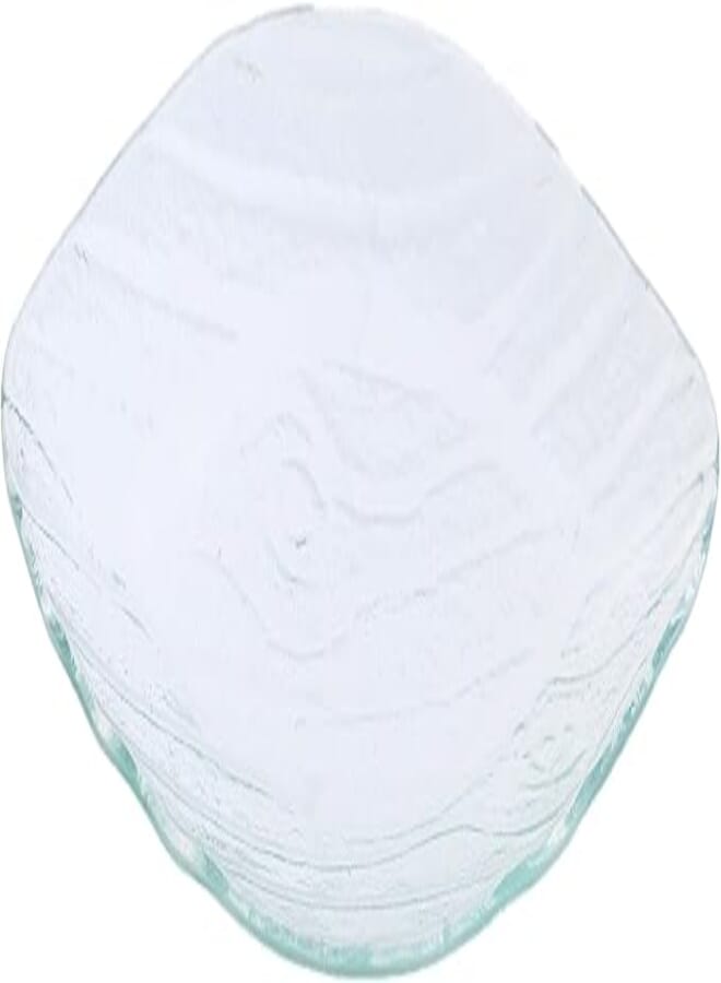 Rosa Glass Trunky Serving Plate, 25 x 14.5 cm Size