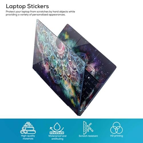 Galaxsia Design 6 Full Body Vinyl Laptop Skin/Sticker/Cover Upto 15.6 Inches Laptops Laminated-Removable-HD Quality Compatible for Hp-Dell-Sony-Lenovo-Asus etc.(15x10 Inches) - Image 2