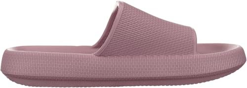 WHITIN Shower Slippers for Women Non Slip Cushioned Slides Size 9 10 Quick Drying Female Floor Outdoor Indoor Fashionable Lightweight Blush 40-41 - Image 3