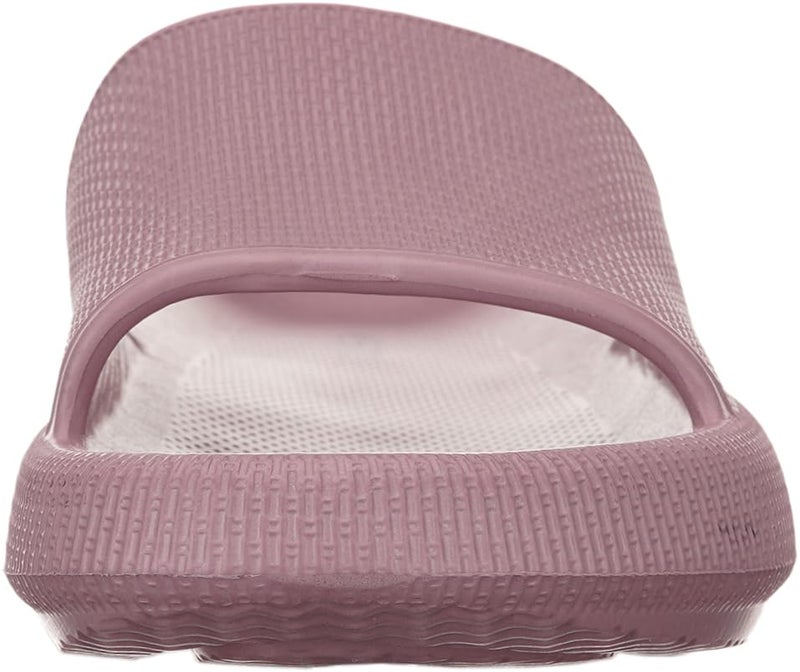 WHITIN Shower Slippers for Women Non Slip Cushioned Slides Size 9 10 Quick Drying Female Floor Outdoor Indoor Fashionable Lightweight Blush 40-41 - Image 2