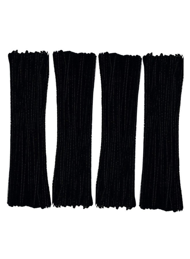 GOTOONE Black Pipe Cleaners 200 Pieces Chenille Stems For Diy Art Decorations Creative Craft (6 Mm X 12 Inch) - Image 1