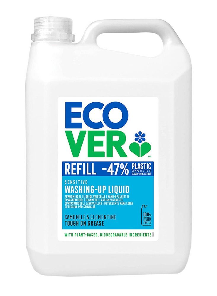 ecover Washing Up Liquid Refill Camomile & Clementine 5L - Image 1