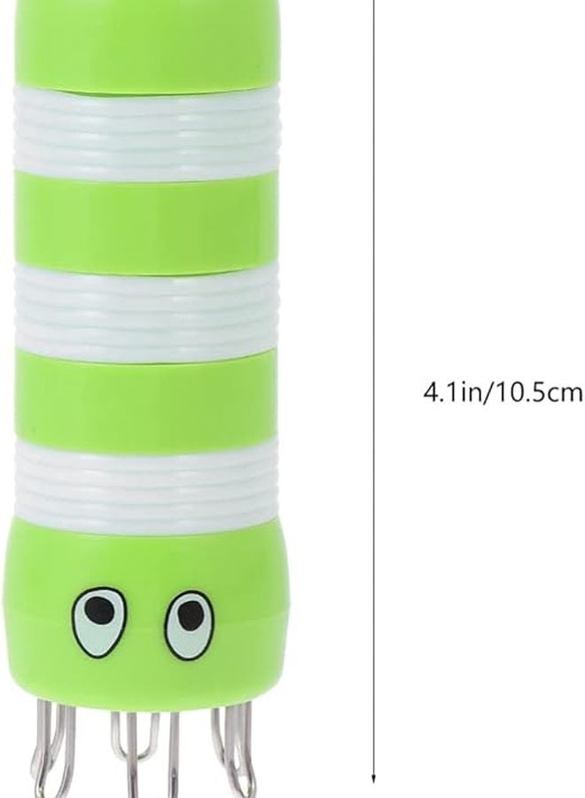 Green Knitting Loom 6 Peg Prong DIY Craft Tool For Bracelet Weaving - Image 4