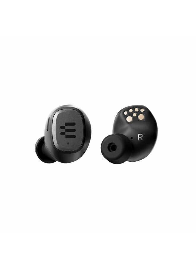 EPOS GTW 270 Wireless Gaming Earbuds, Bluetooth, Noise Reducing Closed Design, Dual Mics, Ergonomic Fit, IPX 5 Water Resistant, Portable Charging Case, 20 Hours of Playtime,Black/Silver/Grey - Image 3