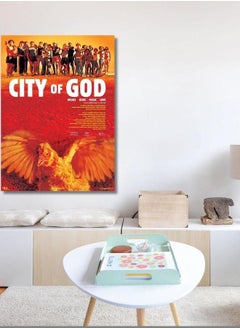 Generic City of God Poster Canvas, City of God Movie Poster City of God Canvas Print, City of God Print, Canvas Wall Art, Movie Art, Geek Gifts Art  - Image 1