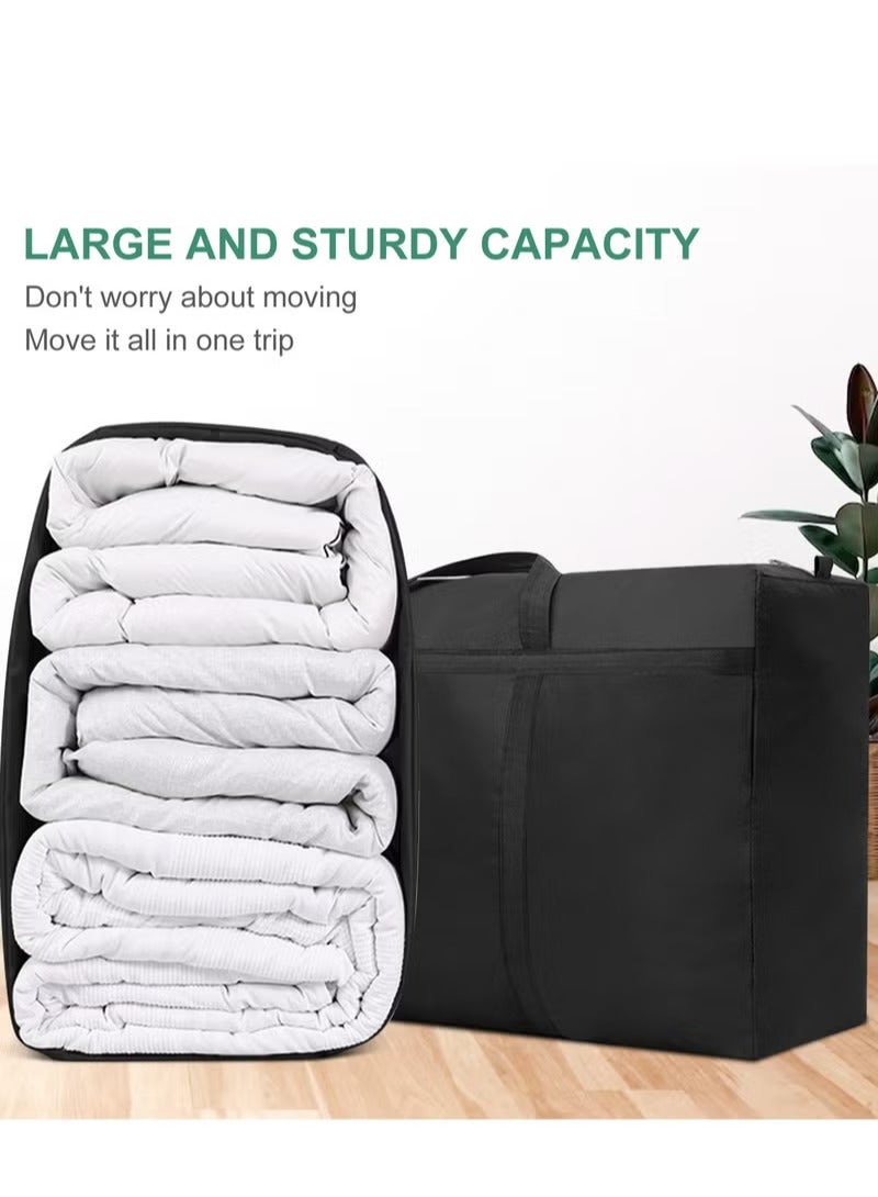 ARNOTEC حقائب نقل كبيرة جداً سعة 180 لتر مع سحابات ومقابض معززة، حقائب تخزين أكسفورد قوية للاستخدام الثقيل للملابس، البطانيات، مستلزمات النقل، السفر والتنظيم - Image 5