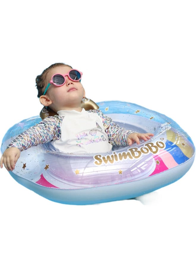 SwimBoBo حلقة سباحة للأطفال من 6 أشهر إلى 3 سنوات، حلقة جلوس مضادة للانقلاب، حلقة سباحة للأطفال K8016 - Image 2