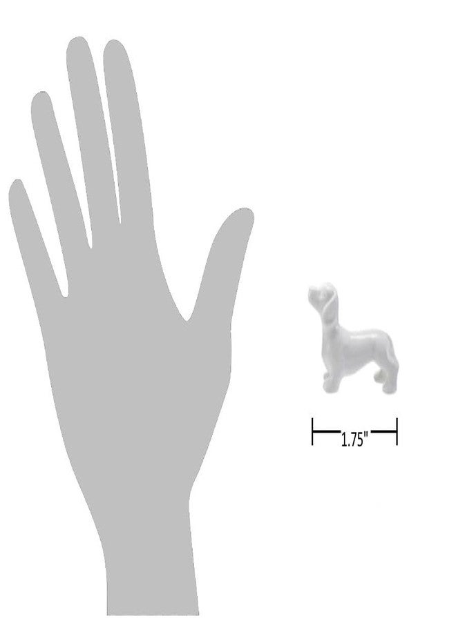 The Bridge Collection Miniature Dachshund Figurine Set - 6 Piece White Stoneware Dog Figures in Various Poses - Perfect Décor for Dachshund Enthusiasts and Dog Lovers - Image 3