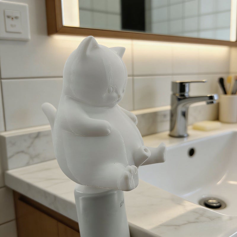 Cat Shaped Toothpaste Dispenser Unique Design Adds Fun To Brushing Teeth - Image 3
