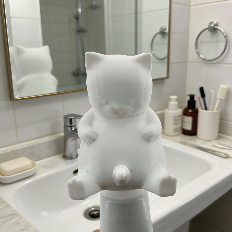 Cat Shaped Toothpaste Dispenser Unique Design Adds Fun To Brushing Teeth - Image 4