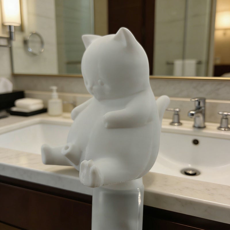 Cat Shaped Toothpaste Dispenser Unique Design Adds Fun To Brushing Teeth - Image 1