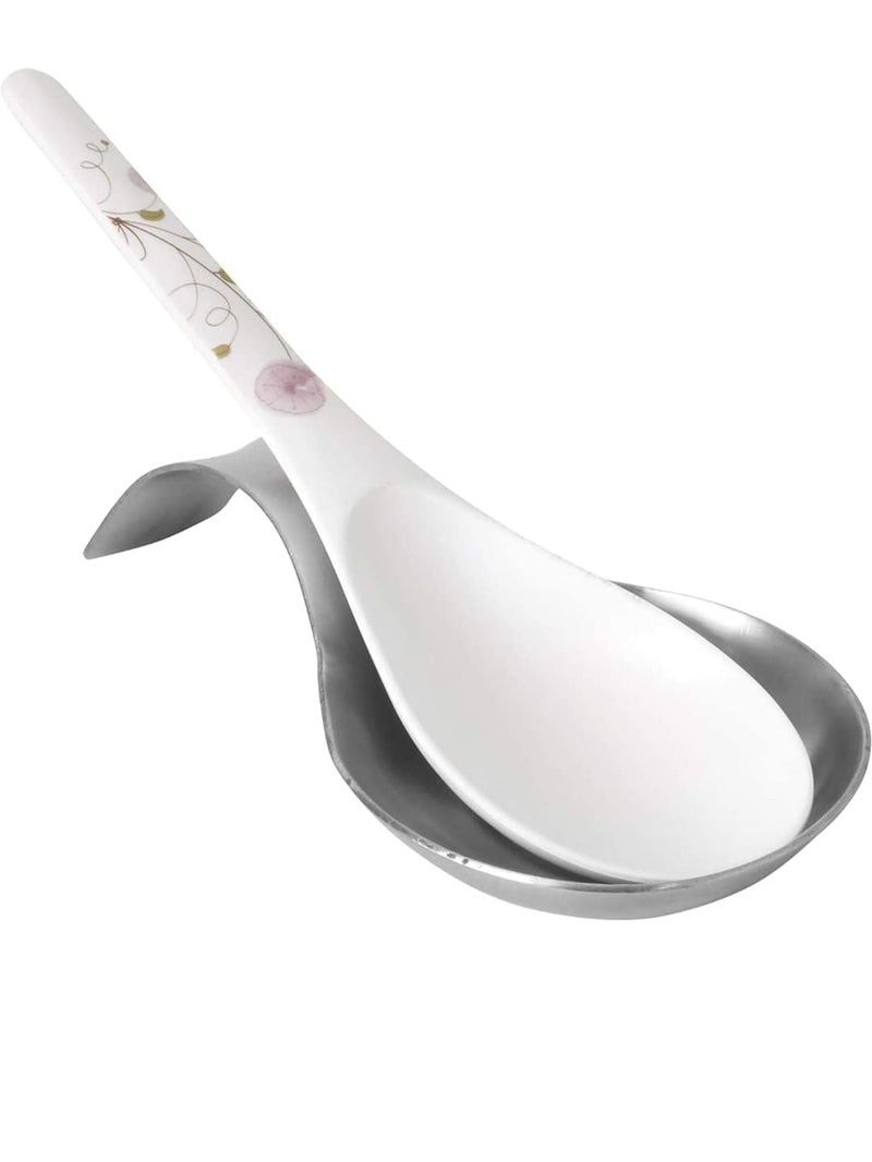 Rabbonix Stainless Steel Spoon Rest for Home & Kitchen, Pack 01 Pcs | Large | Spatula Ladle Holder | Spoon Rest Holder - Image 5