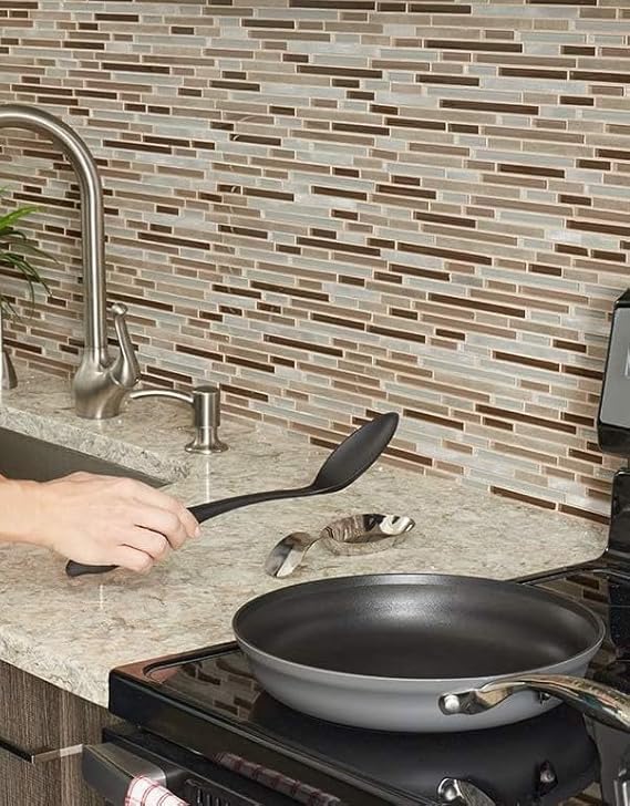 Rabbonix Stainless Steel Spoon Rest for Home & Kitchen, Pack 01 Pcs | Large | Spatula Ladle Holder | Spoon Rest Holder - Image 2