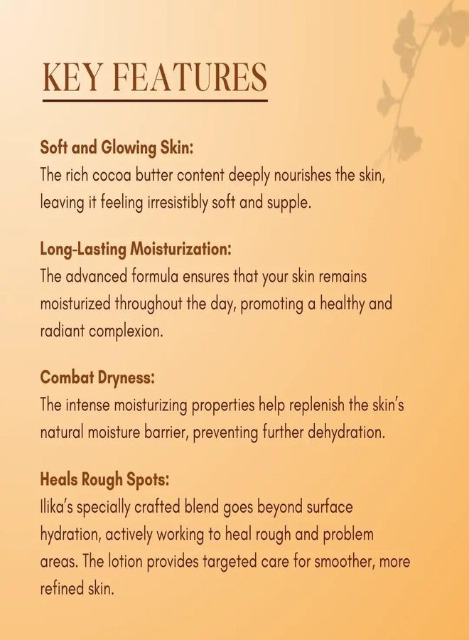 ILIKA Ilikä Cocoa Butter Body lotion For Dull, Dry, Dehydrates Skin | 200 ml - Image 5
