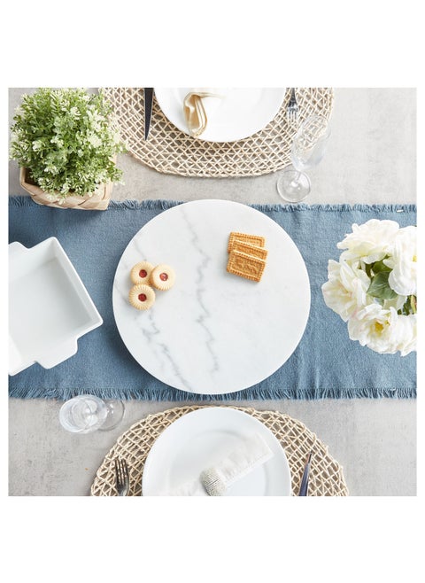 Landeluxe Lazy Susan with Glass Base - 35x2.5 cms