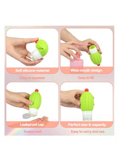 SYOSI SYOSI, 4 Pieces Silicone Squeeze Bottles for Sauces, Ice Cream Balloon Shaped Leakproof Salad Dressing Container for Lunch, Mini Condiment ketchup and Mustard Storage Bottles  - Image 4