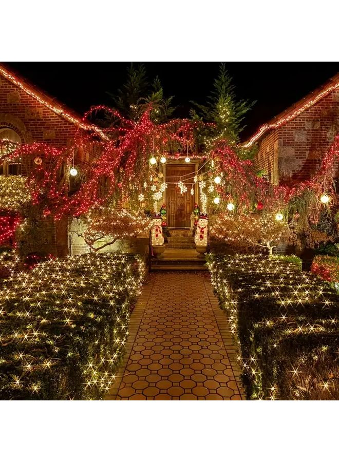 2Pack 275 59 Inch 50 LED Solar Garden Lights Warm White Outdoor Holiday Decor - Image 3