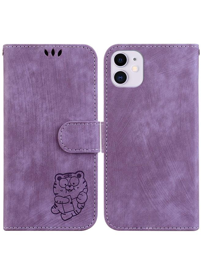 Zaboon Case For iPhone 11 Little Tiger Embossed Leather Phone Case - Image 1