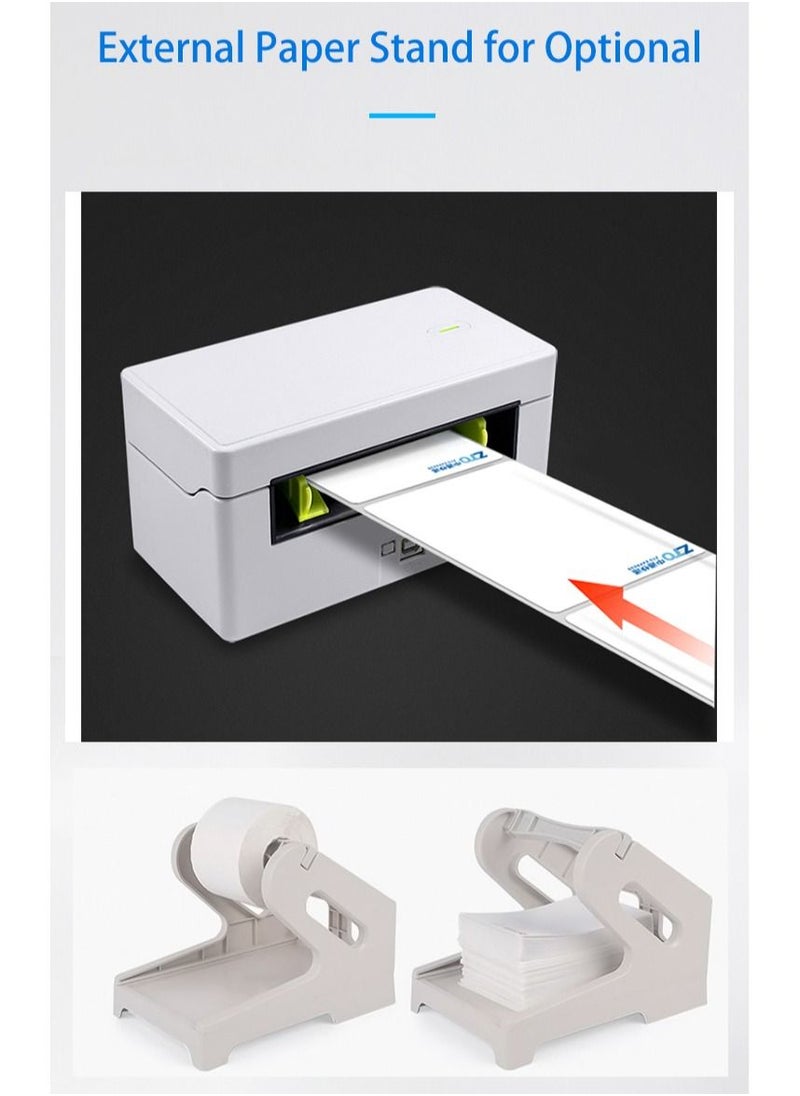 فورتي - طابعة ملصقات شحن سطح المكتب عالية السرعة USB طابعة حرارية مباشرة ملصق صانع الملصقات 40 80 مم عرض الورق للشحن طباعة الرموز الشريطية للبريد - Image 1