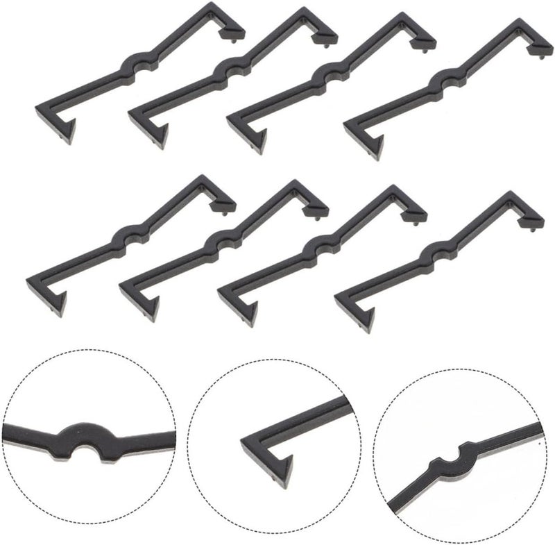 ABOOFAN 100pcs Pegboard Display Hooks Plastic Fixed Buckles Utility Hooks Pegboard Locks Garage Accessories - Image 3
