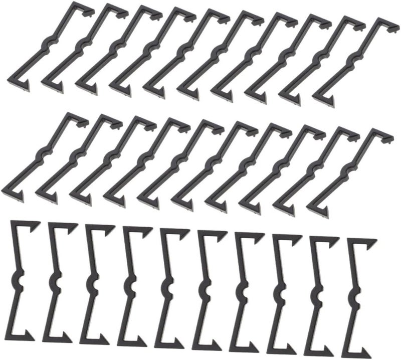 ABOOFAN 100pcs Pegboard Display Hooks Plastic Fixed Buckles Utility Hooks Pegboard Locks Garage Accessories - Image 1