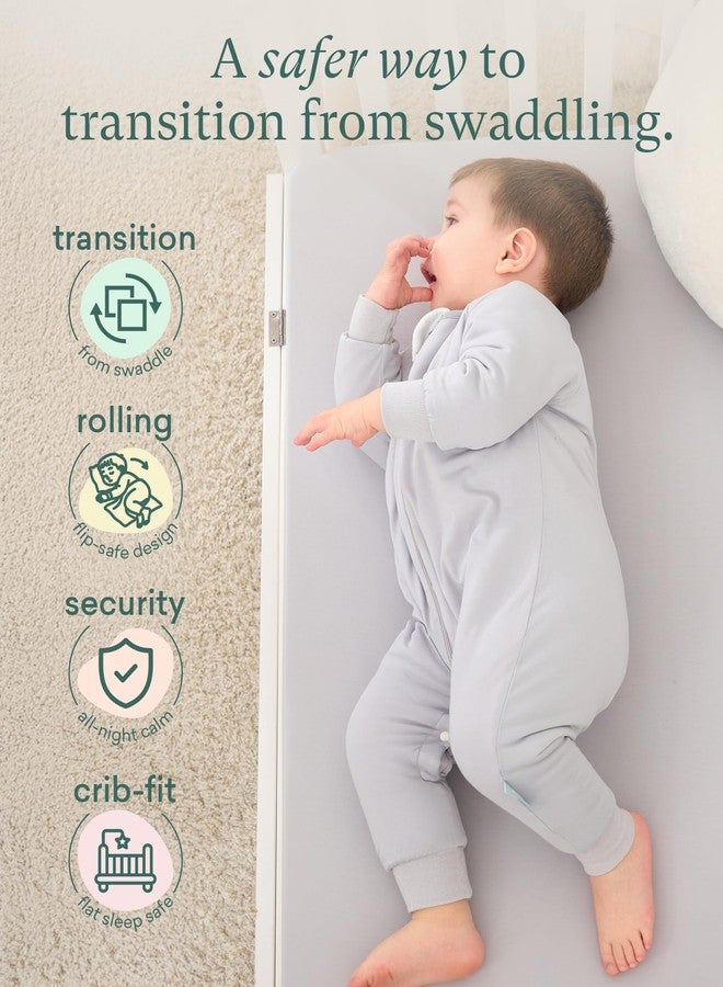 PurComfy Supersoft Baby Safe Sleep Sleepsuit, Zipper + Snap for Easy Diaper Changes Lilac - Image 3