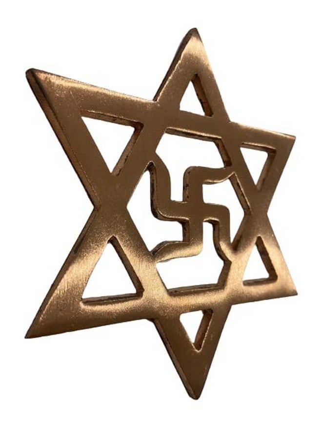 The Spiritual Living The Spiritual Living Swastik for Door Entrance || Copper Star Swastik Yantra || Vastu Remedy (वास्तु उपाय) || Positive Vibrations || Evil Eye Protection || Home & Office || 5.5 Inch Approx || 1 Pc  - Image 3
