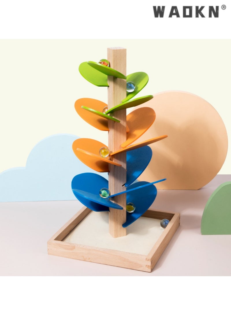 WAOKN Educational Wooden Tree Toy, Colorful Leaf Shaped Puzzle for Kids, Interactive Learning Tool, Ideal for Early Learning Development, Enhances Problem-Solving Skills, Perfect for Children Over 3 Years.  - Image 4