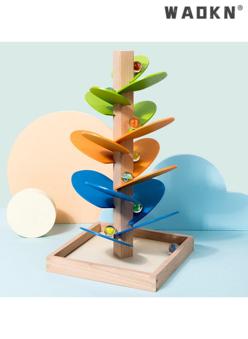WAOKN Educational Wooden Tree Toy, Colorful Leaf Shaped Puzzle for Kids, Interactive Learning Tool, Ideal for Early Learning Development, Enhances Problem-Solving Skills, Perfect for Children Over 3 Years.  - Image 5