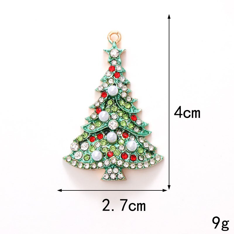 2023 Zinc Alloy Santa Car Vent Charm D2045 Christmas tree (Golden) 