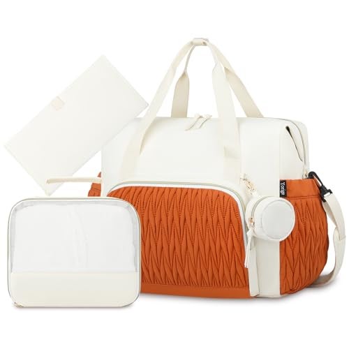 Yorige Diaper Tote Bag for Baby 6pcs, Large Mom Hospital Bags with Changing Pad Pacifier Case for Labor Delivery Boy Girl - Image 1