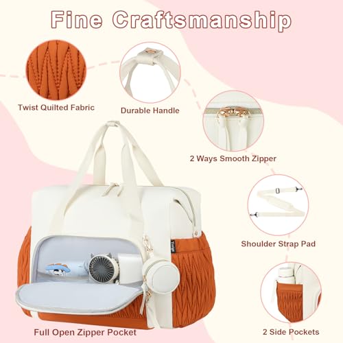 Yorige Diaper Tote Bag for Baby 6pcs, Large Mom Hospital Bags with Changing Pad Pacifier Case for Labor Delivery Boy Girl - Image 5