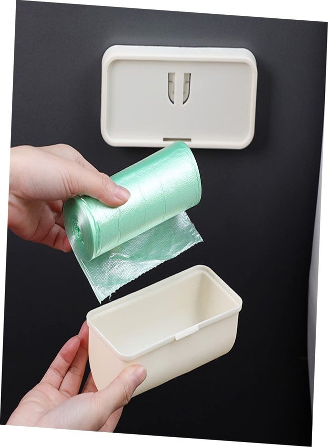 Healeved 3pcs Wall Mount Trash Bag Storage Box Adhesive Garbage Bag Holder for Easy Access Bag Dispenser and Organizer for Home and Kitchen - Image 3