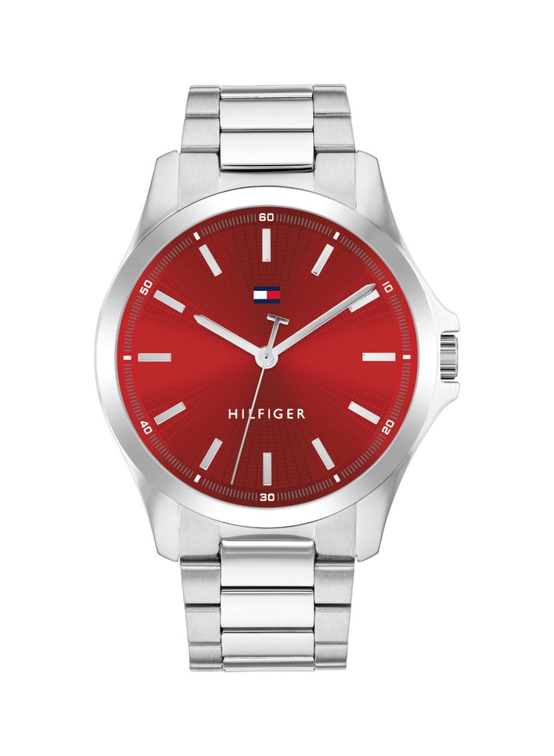 TOMMY HILFIGER TOMMY HILFIGER ROUND ANALOG MEN'S RED CASE WATCH - 1710677 - Image 3