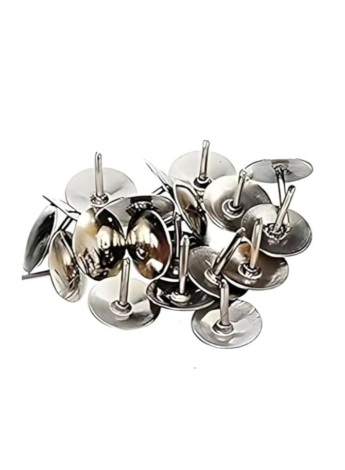 علبة دبابيس مكتب اللون فضي