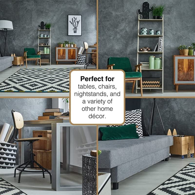 DIY Crafts 25, Wool Dark White, 25mm-Dia 1" inch Round Furniture Felt Pads Diameter Self Adhesive Protects Kitchen Cabinets, Drawers, Desks and Furniture Against Bumps and Scra (25, Wool Dark White) - Image 5