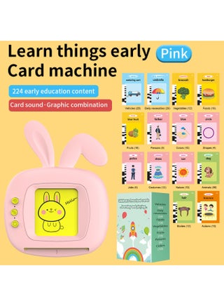 Customized Flash Cards Card Machine With Multiple Languages ​​To Choose From Audio Card Machine Educational Early Education Learning Machine-Color:Pink 112 Cards 224 Contents - pzsku/ZD11B952887A5F7DF7301Z/45/1746232848/76d14656-ad52-475d-80ab-db699d675067